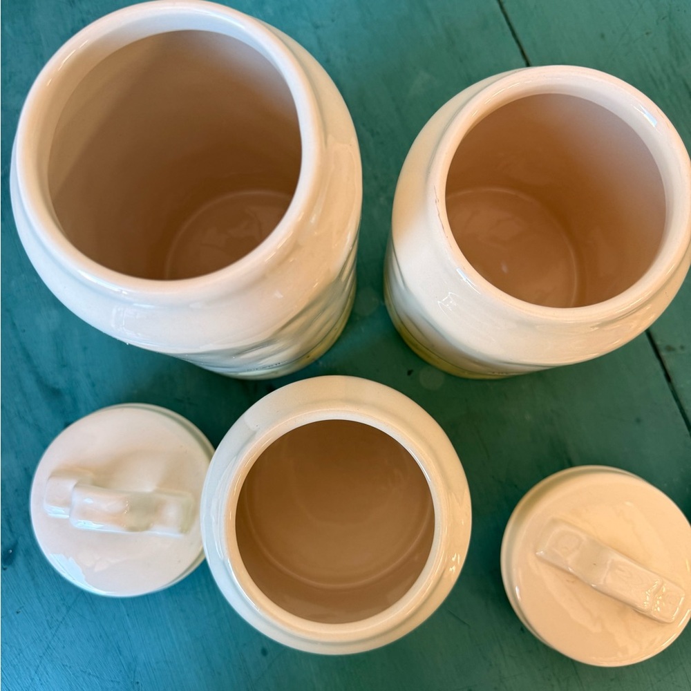 Rae Dunn 3 Set Canister Ceramic Collection - Picture 6 of 7